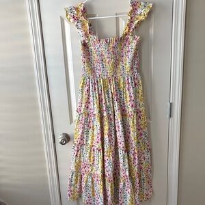 Crown & Ivy Floral Smocked and Tiered Dress